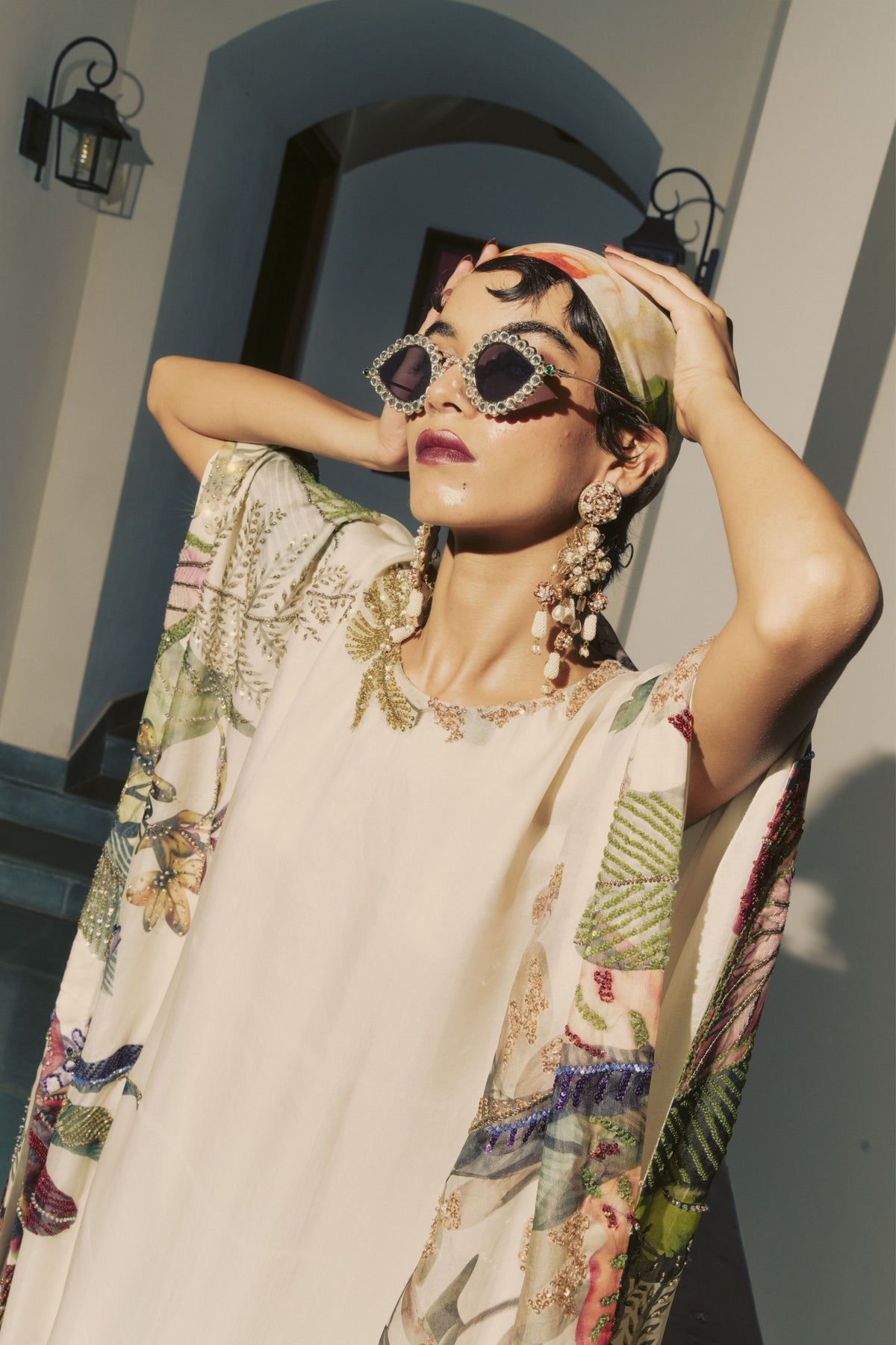 Tropical Printed Kaftan