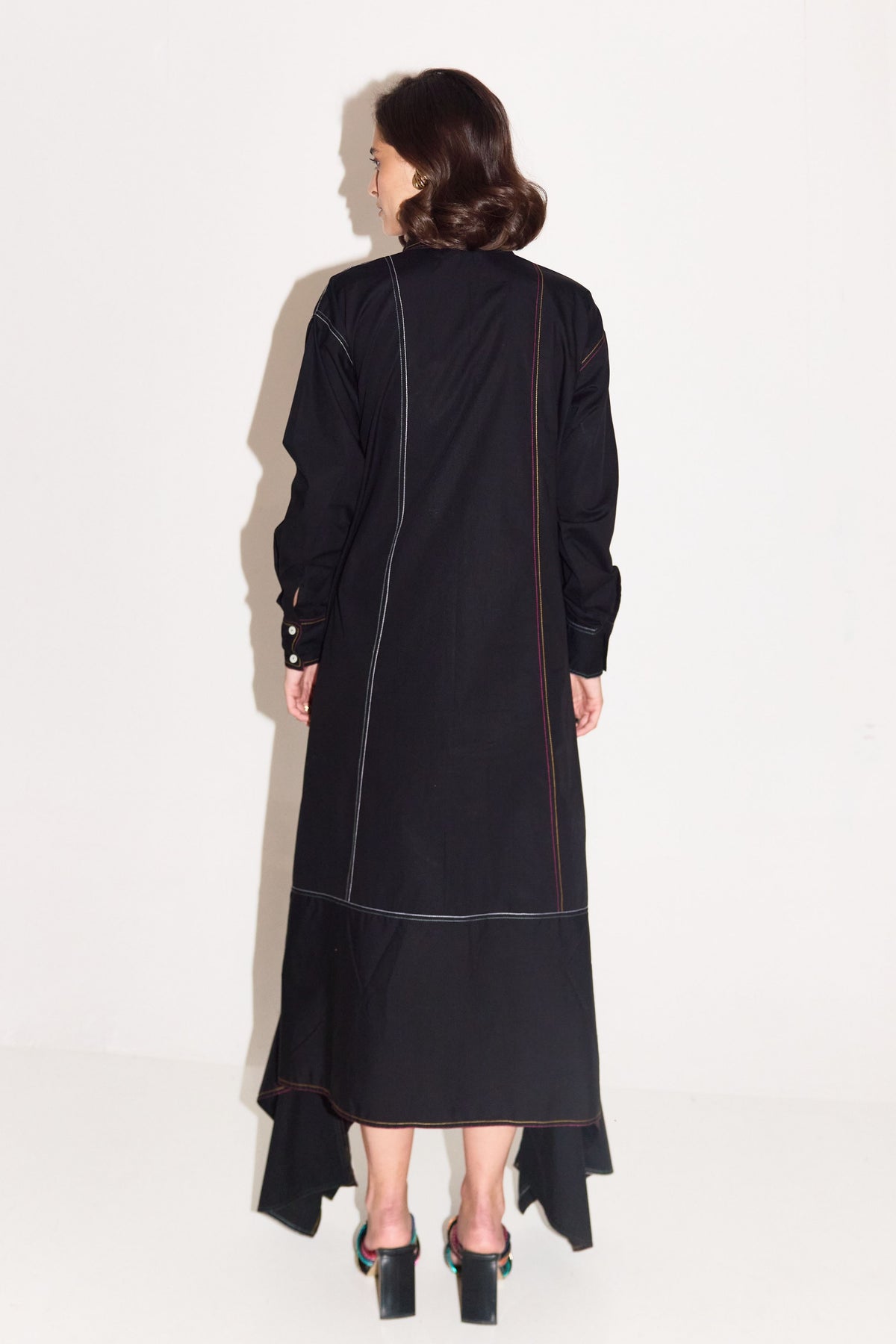 Damien Draped Boxy Dress