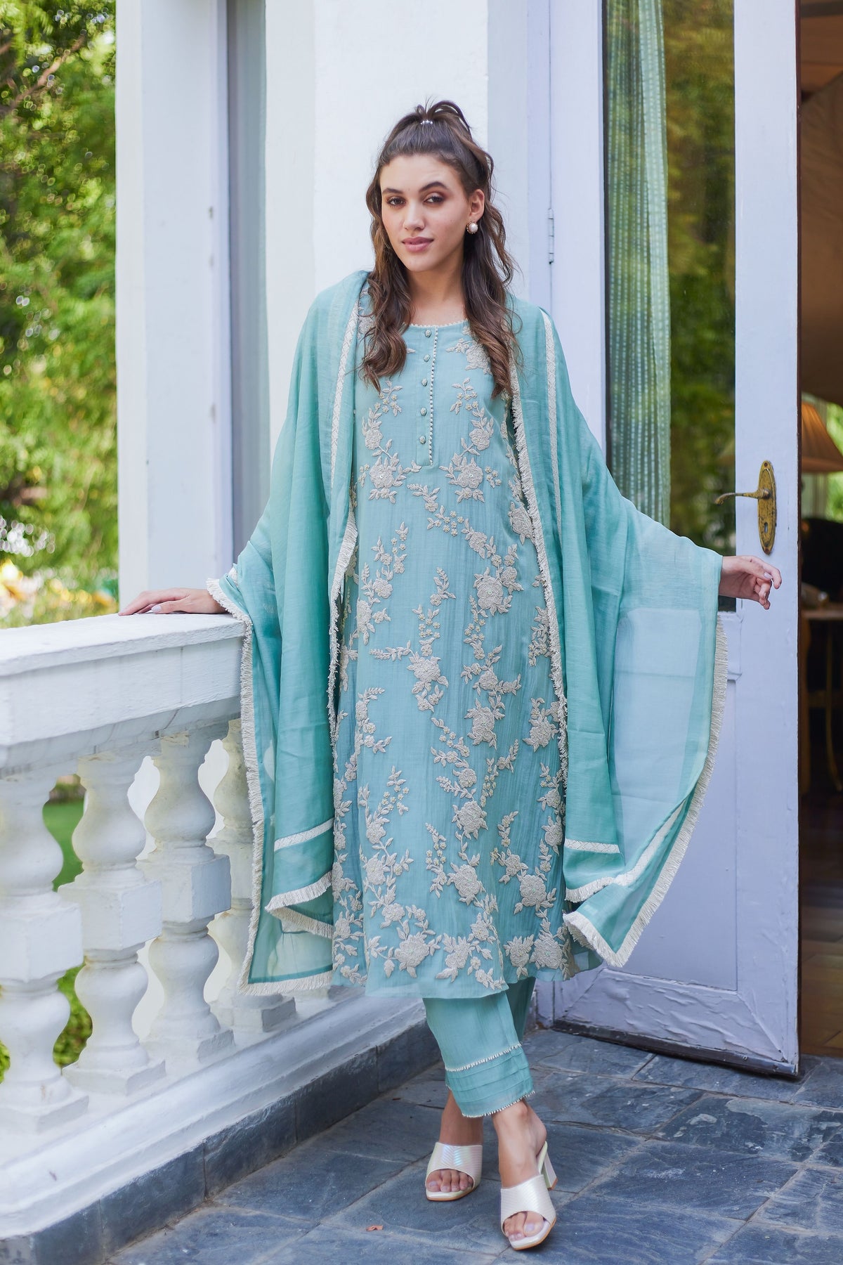 Green Muse Kurta Set
