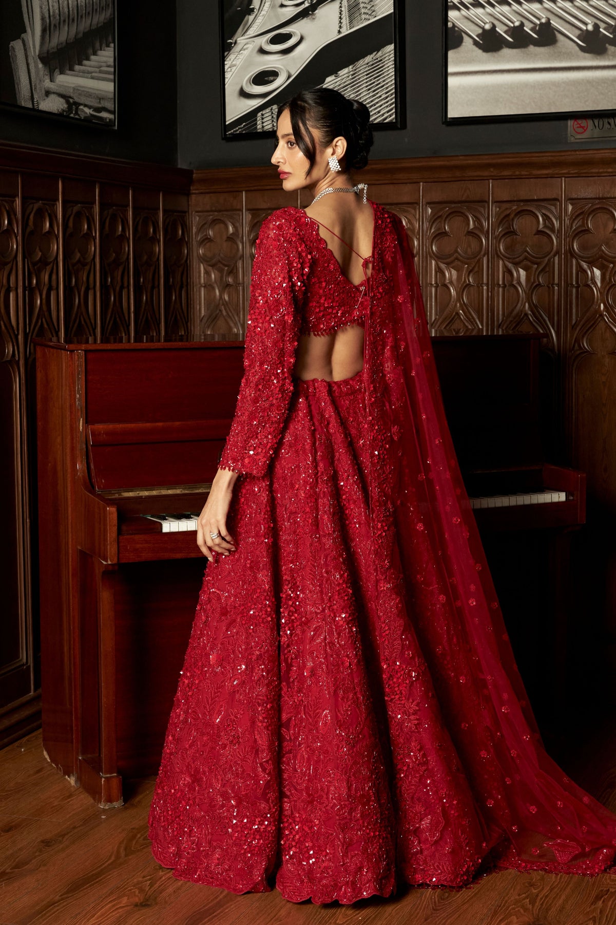 Red Bridal Lehenga Set