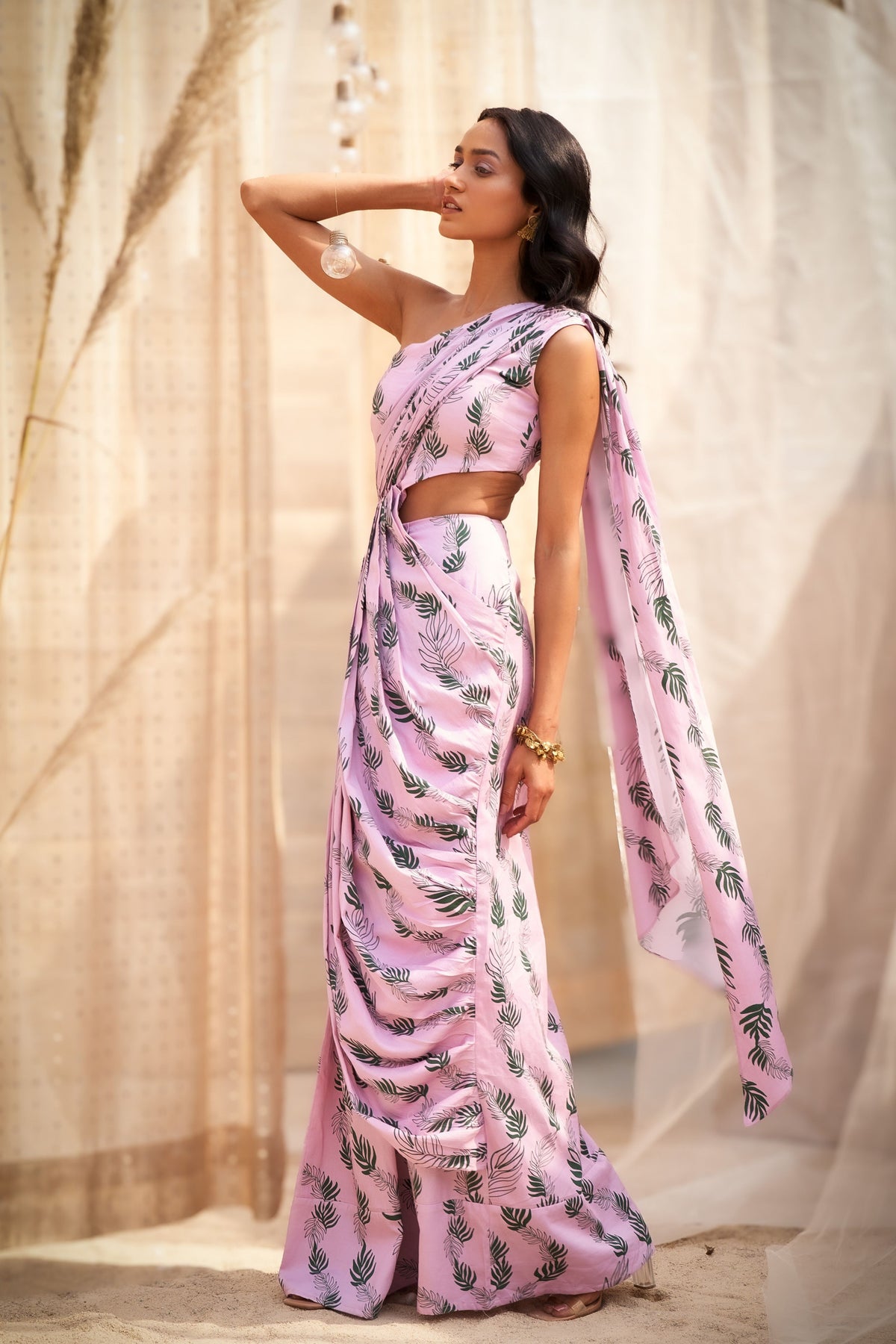 Reveria Draped Saree Dress