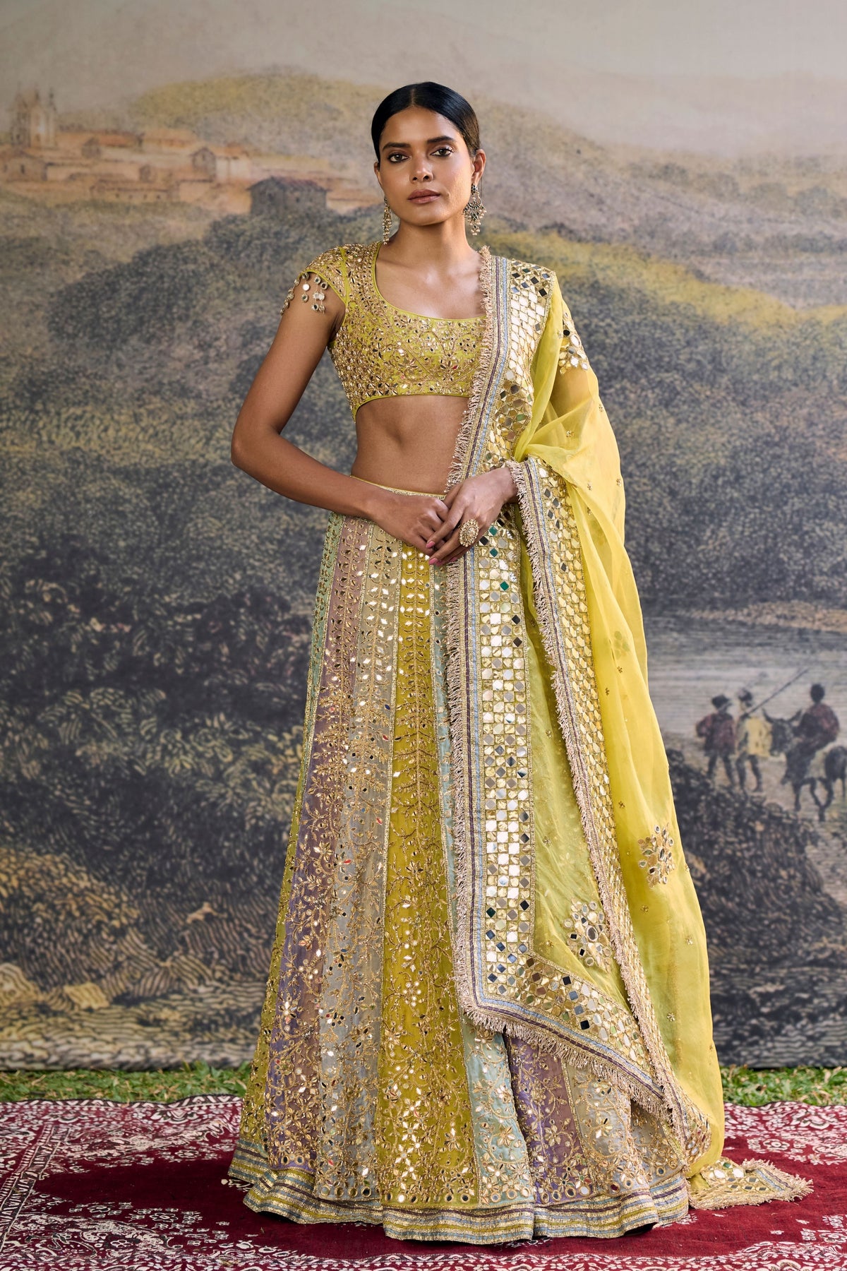 Rang Mahal Mirror Lehenga Set