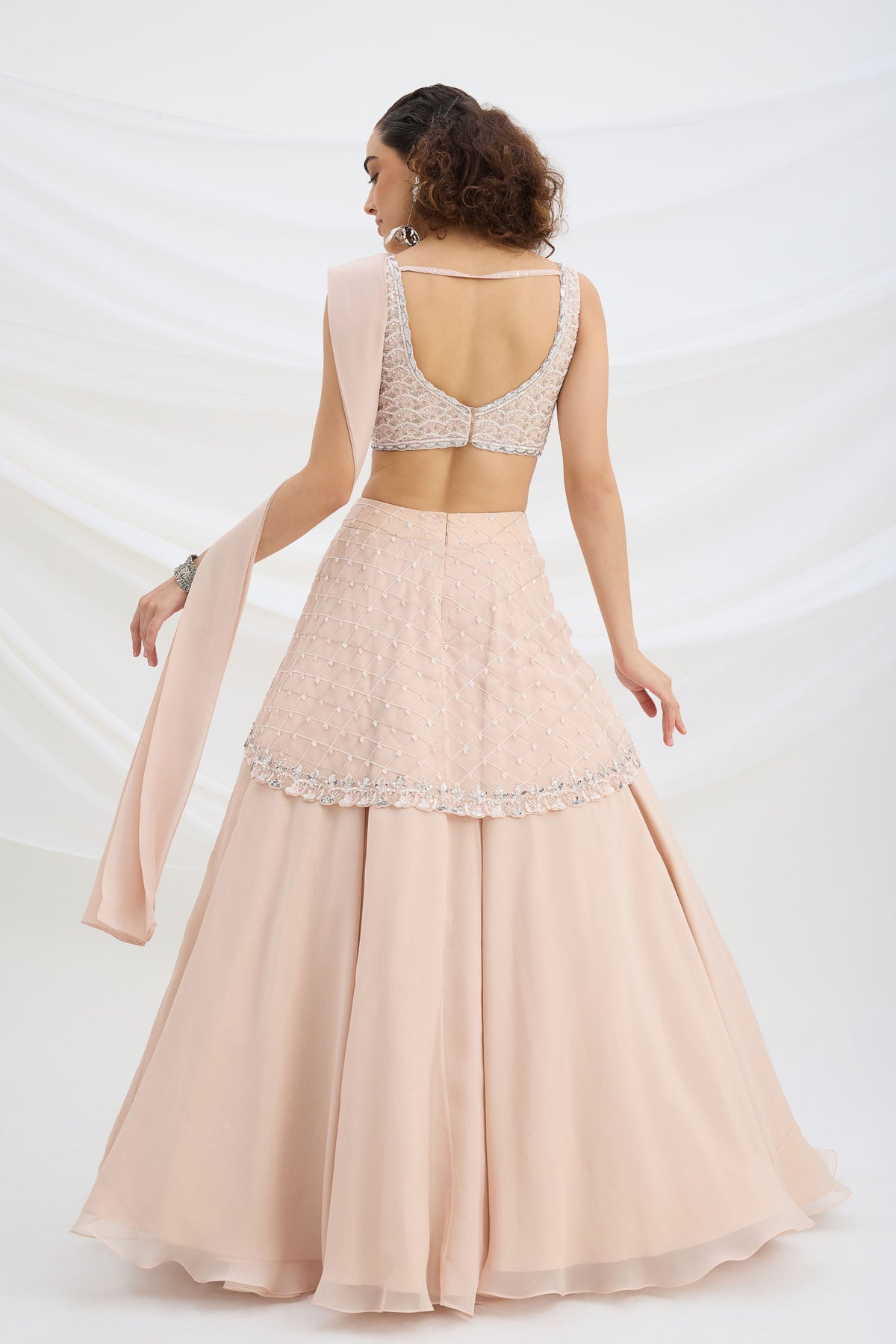 Light Pink Lehenga Set