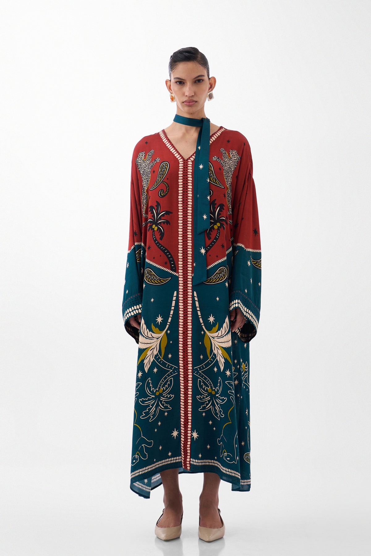 Adah Nocturnal Jungle Kaftan