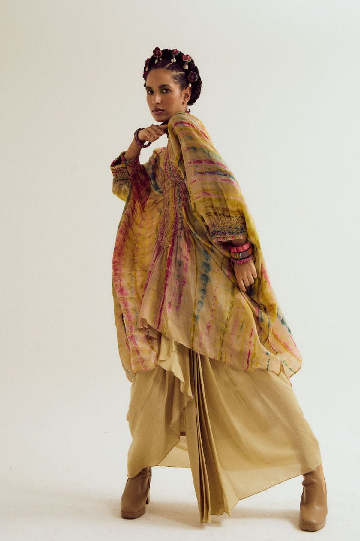 Gulmohar Kaftan Set