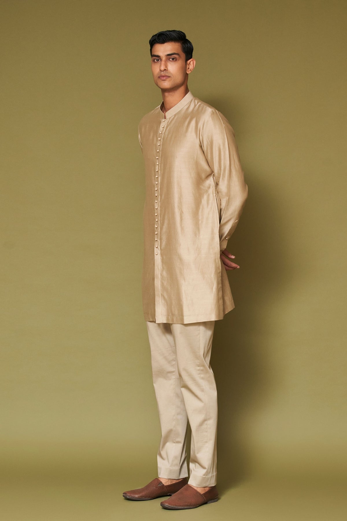 Sand Dori Embroidered Bundi Set