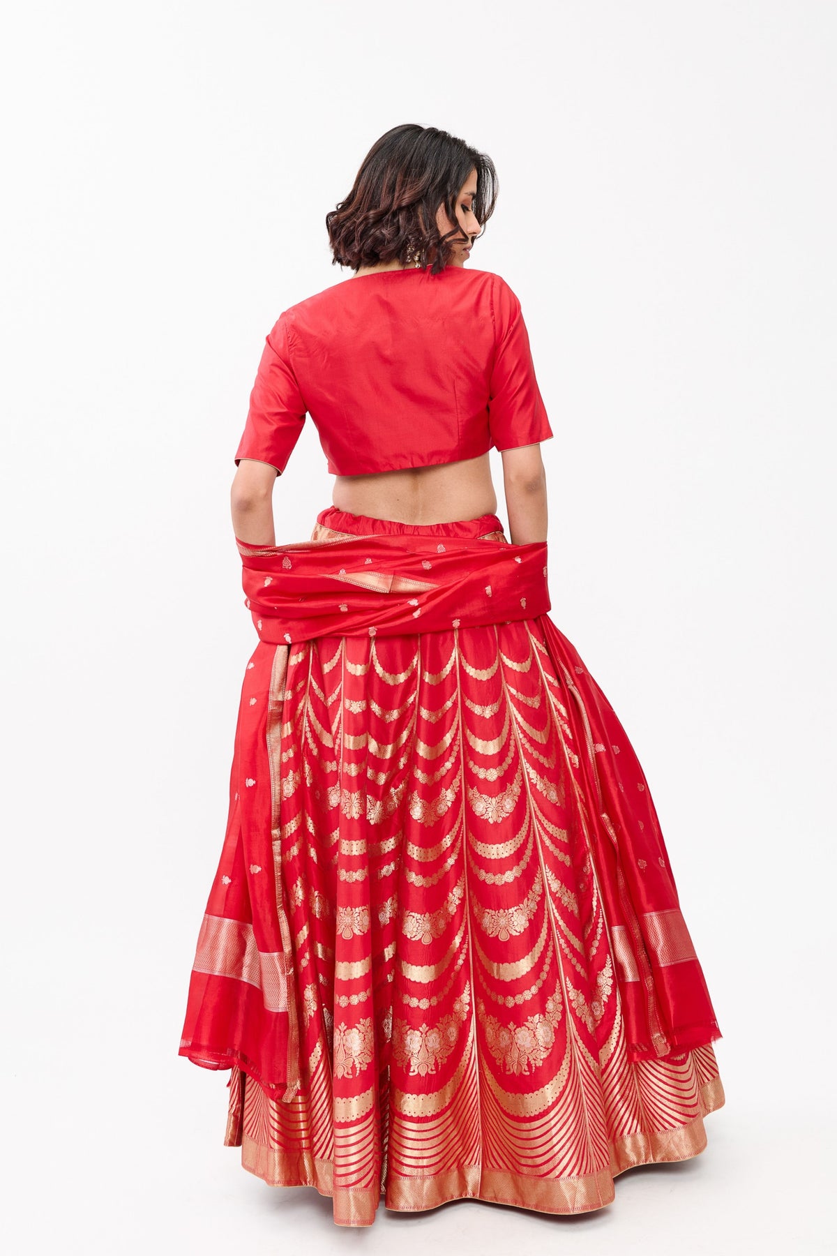 Red Haar Lehenga Set