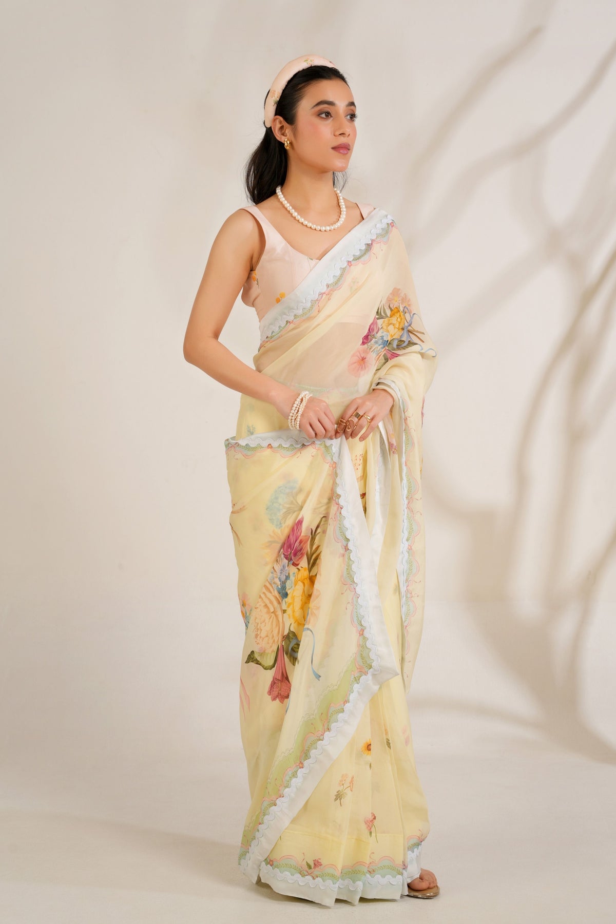 Old Rose Saree Set