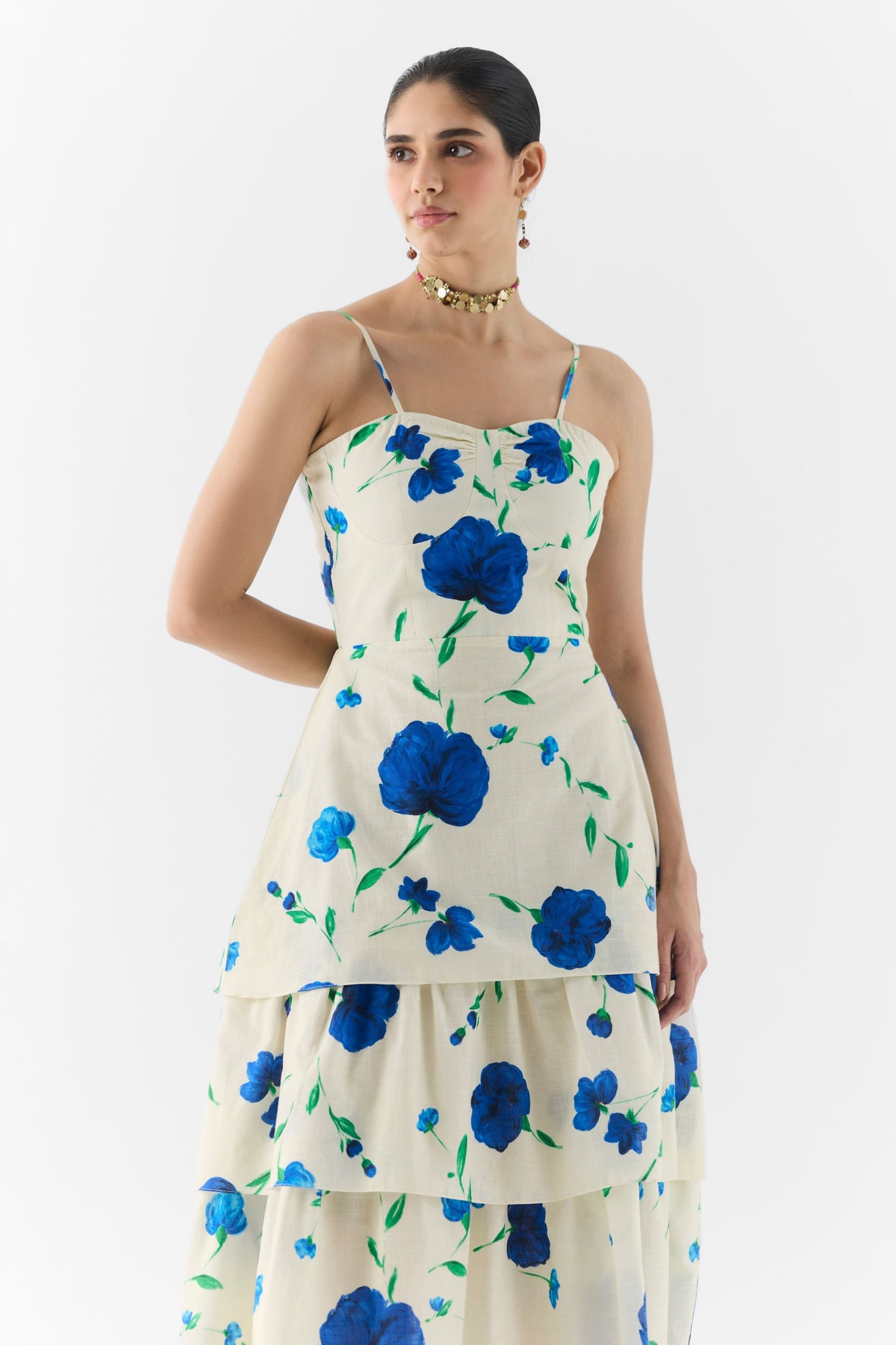 Moss Rose Bustier Dress