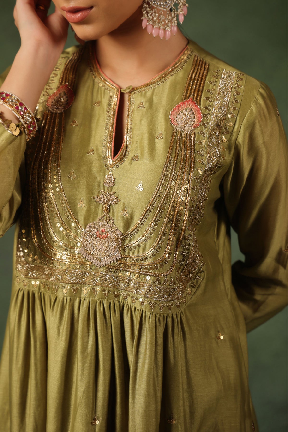 Pakeezah Jadau Kurta Set