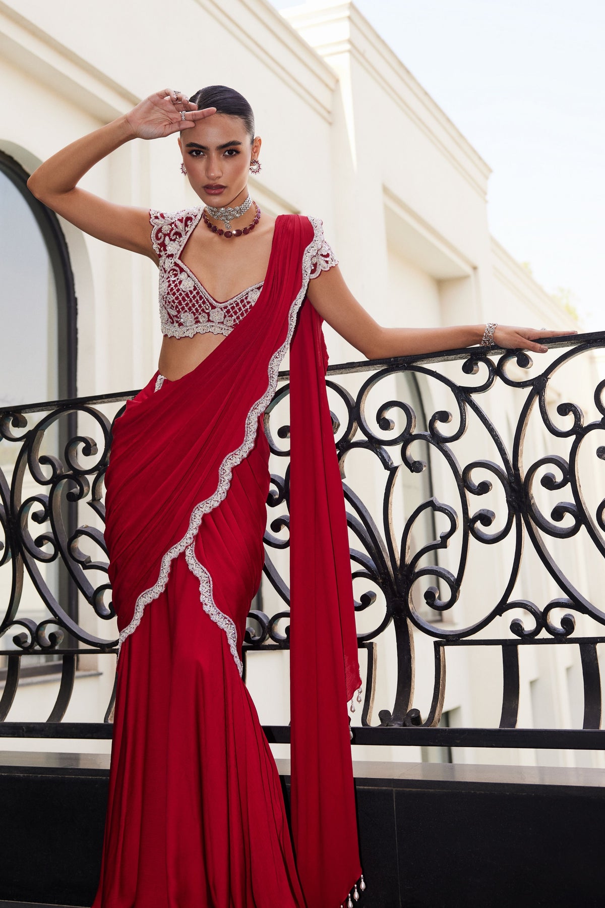 Amaris Drape Saree Set