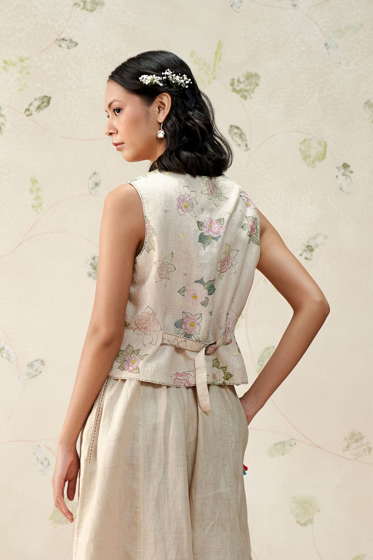 Rose De Meaux Vest