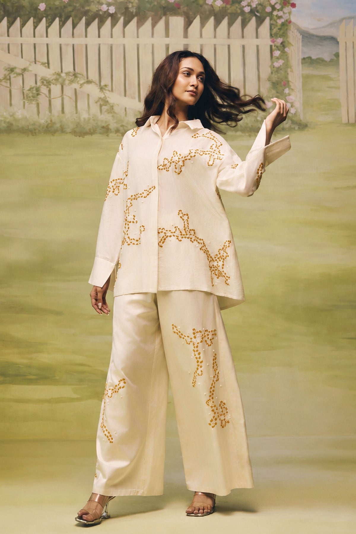 Ivory Porcelain Ink Co-ord Set