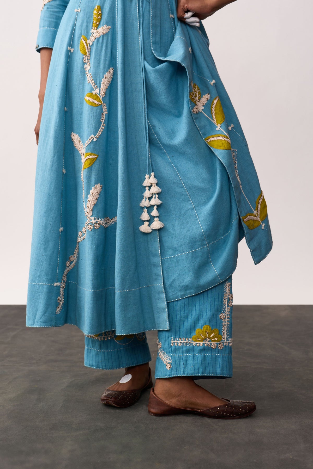 Hazrat Blue Anarkali Set