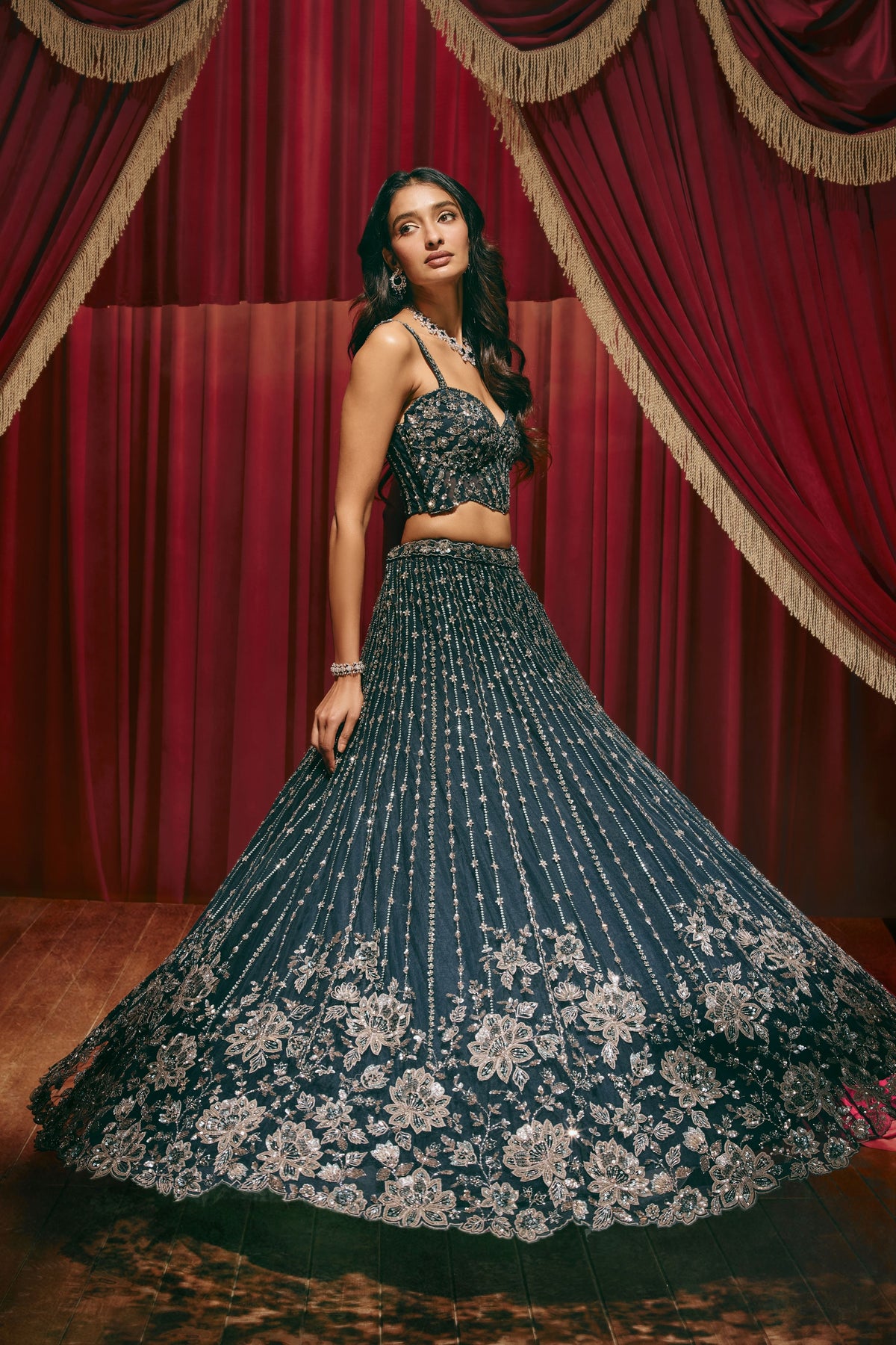 Susanna Blue Lehenga Set