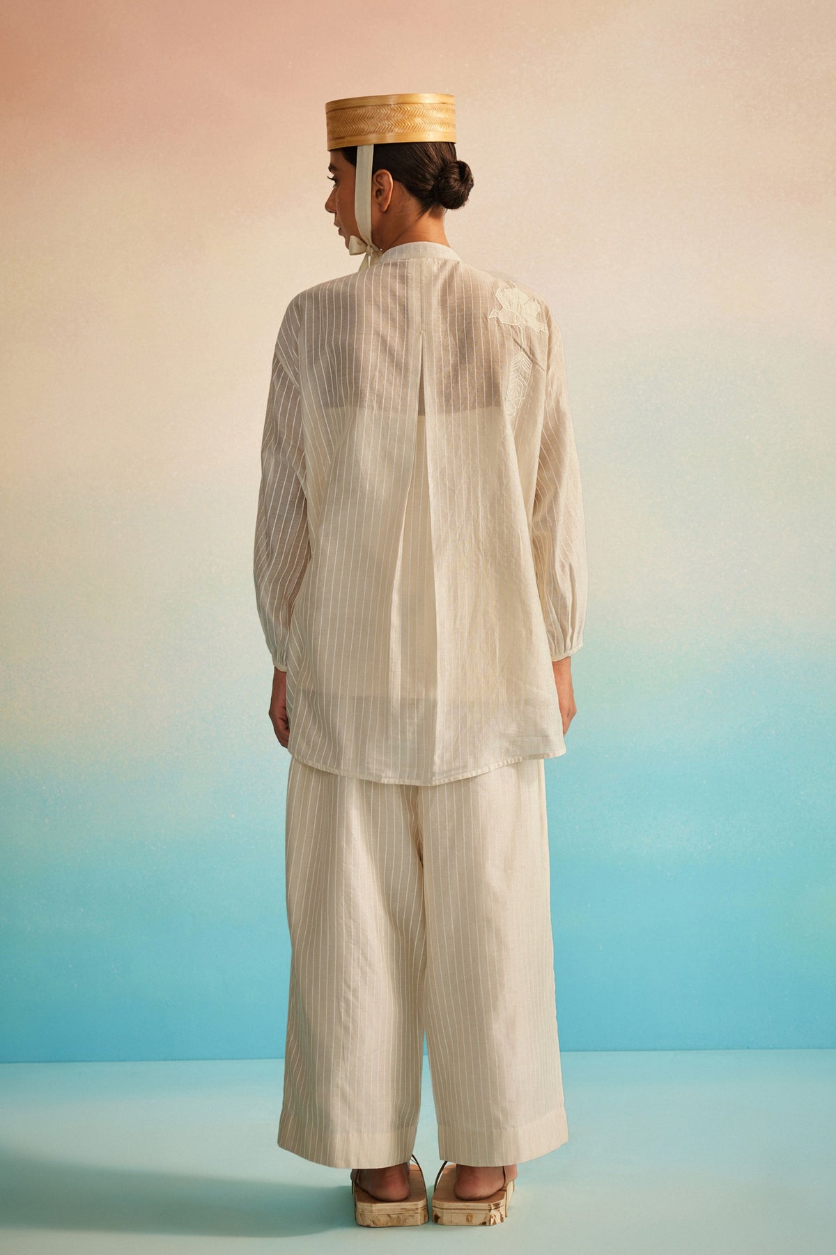 Akai Ito Mandarin Co-ord Set