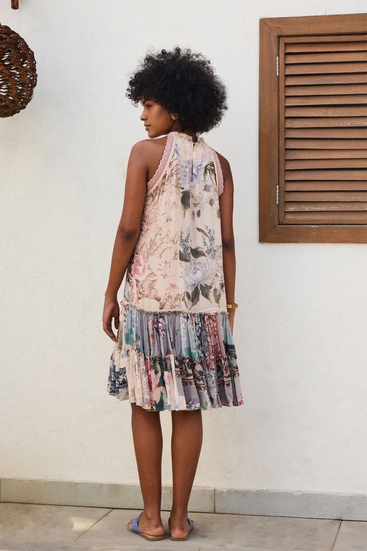 Ira Printed Tier Dress