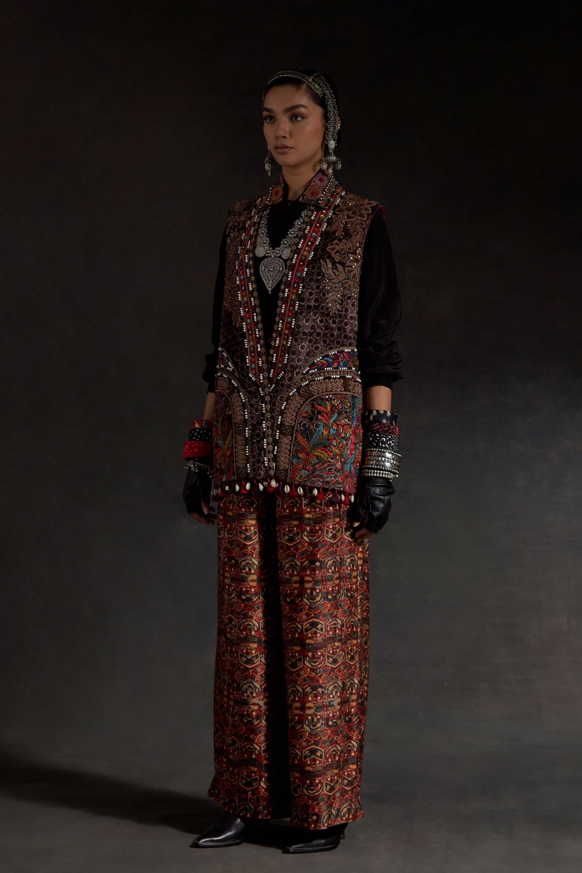 Ruhi Multicolor Jacket Set