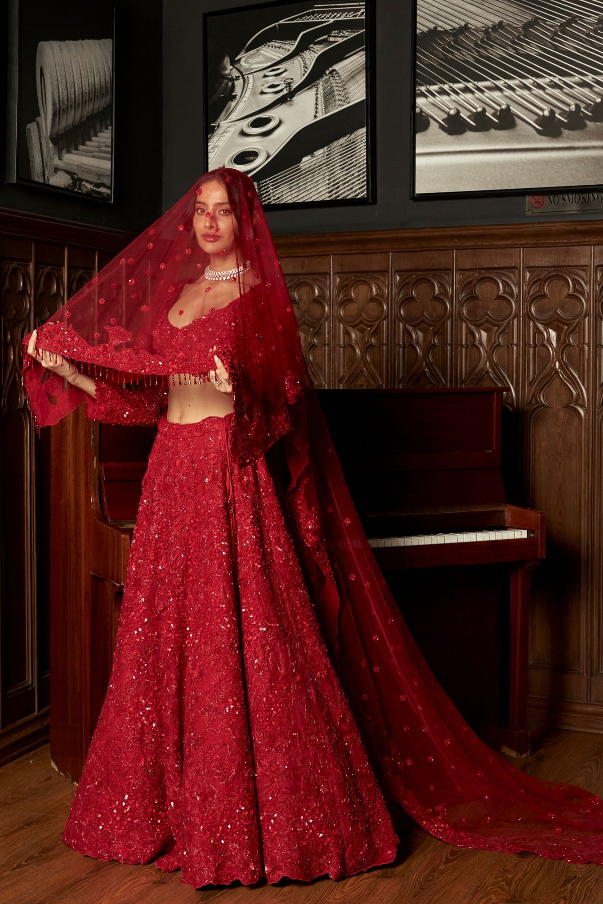 Red Bridal Lehenga Set
