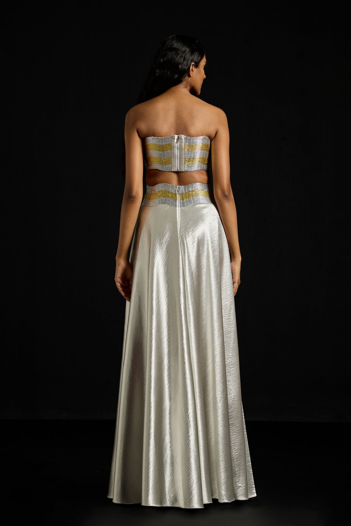 Metallic Wave Satin Ensemble