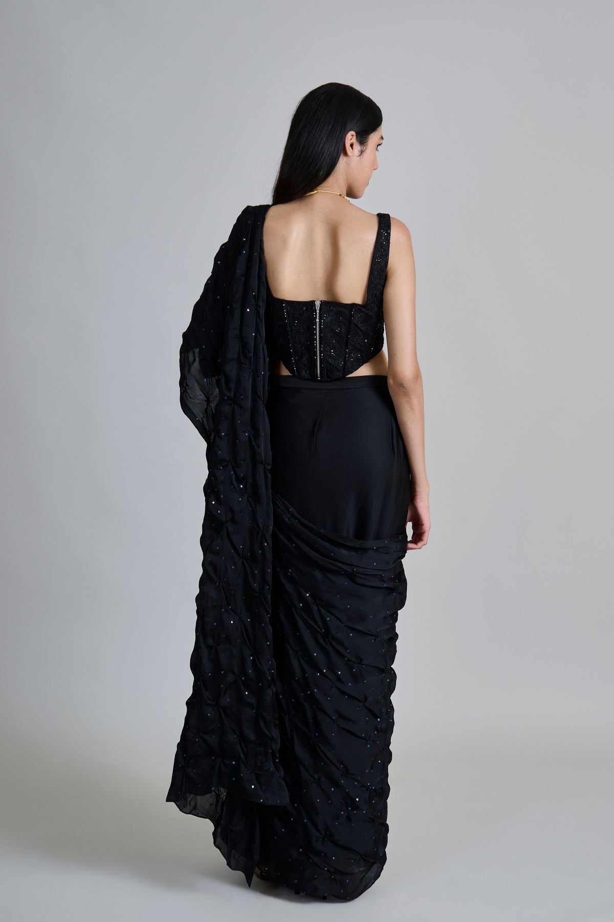 Yuki Draped Saree Set