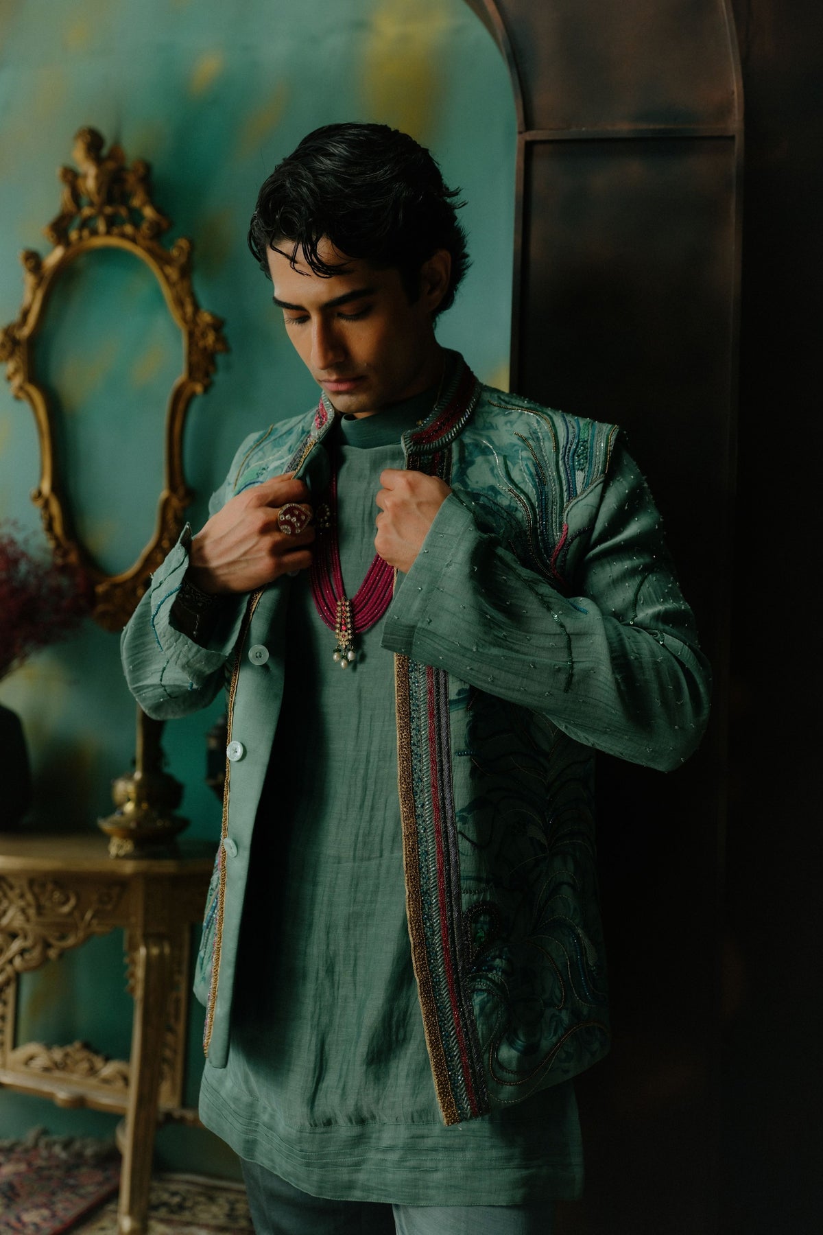 Kalapi Nehru Jacket Set