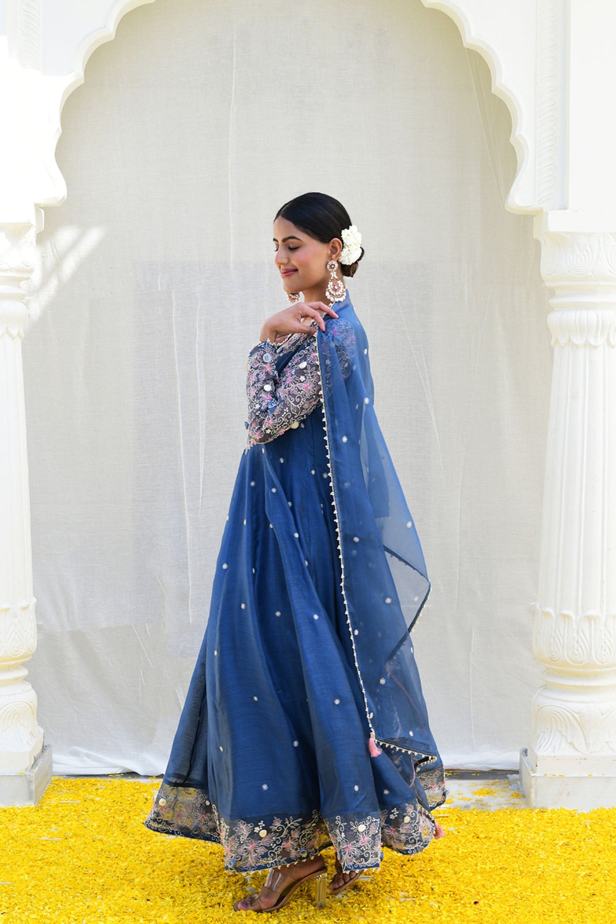 Blue Reef Anarkali set