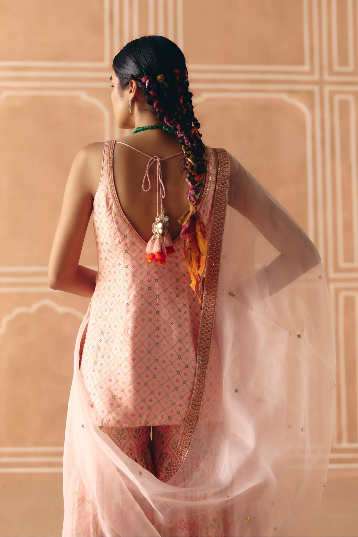 Blush Pink Sharara Set
