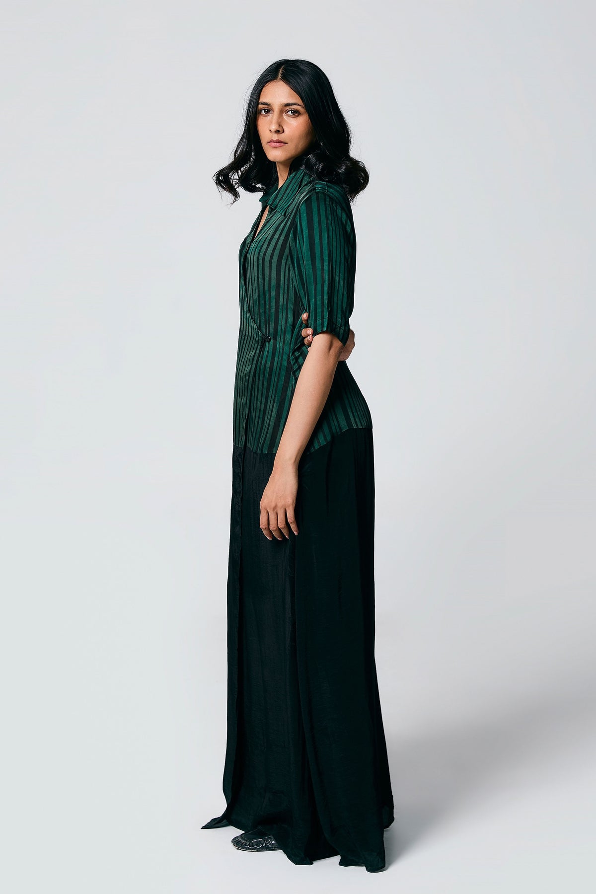 Green Stripes Dress