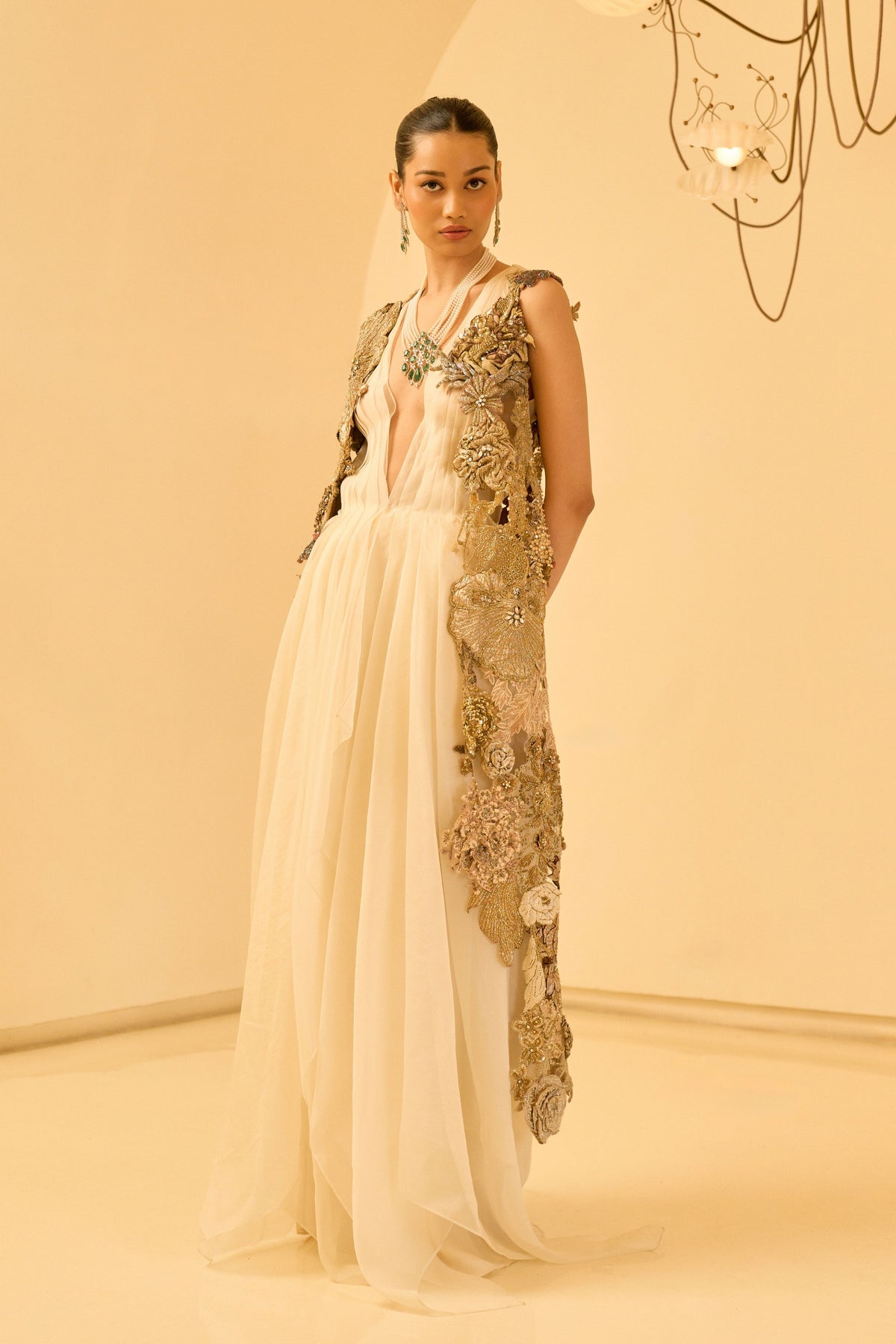 Aurelia Gold Jacket Set