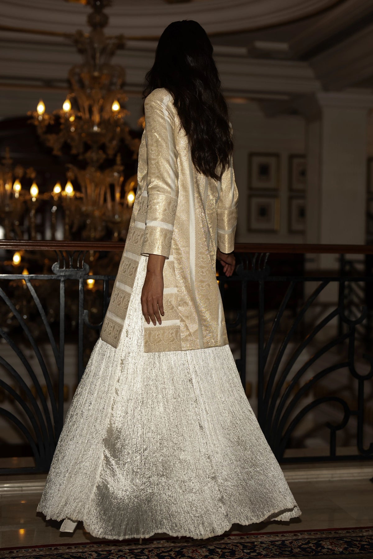 Crushed Crinkled Maxi Skirt