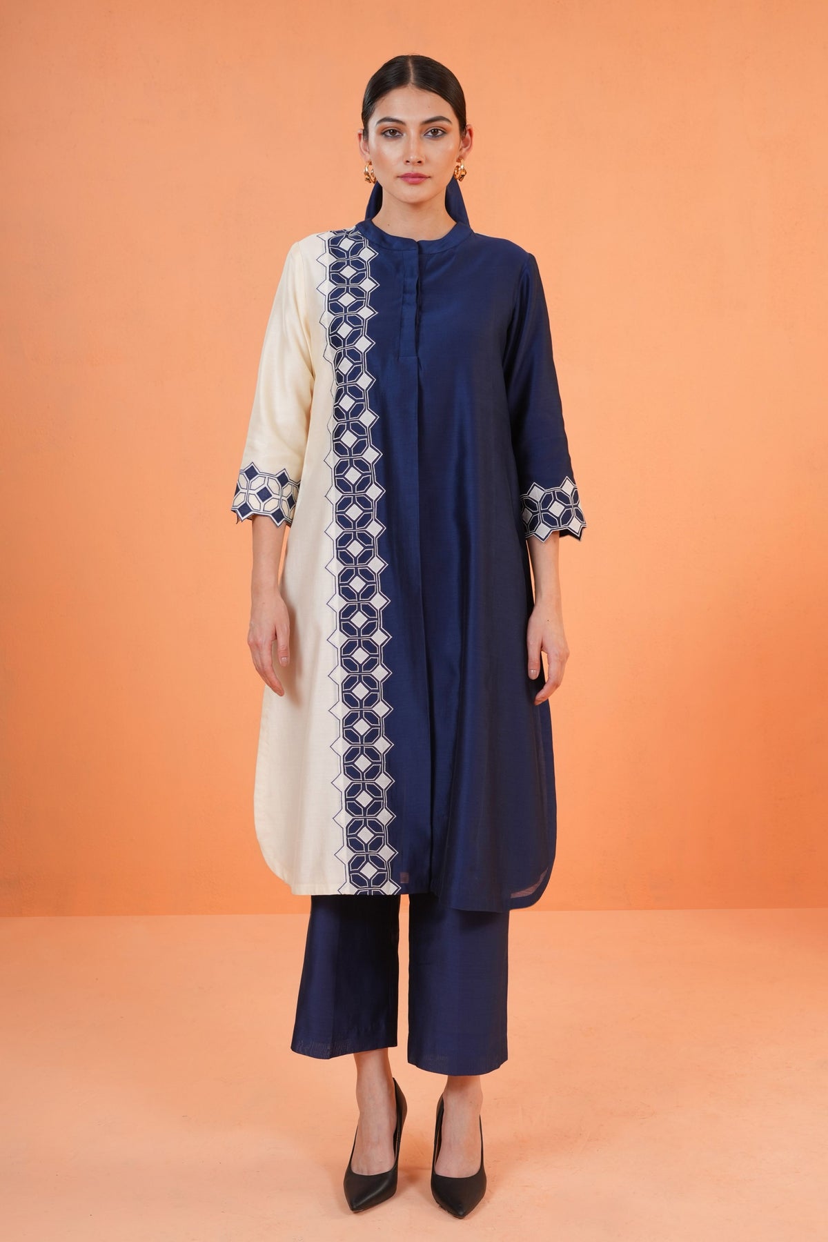 Blue Symphony Tunic Set
