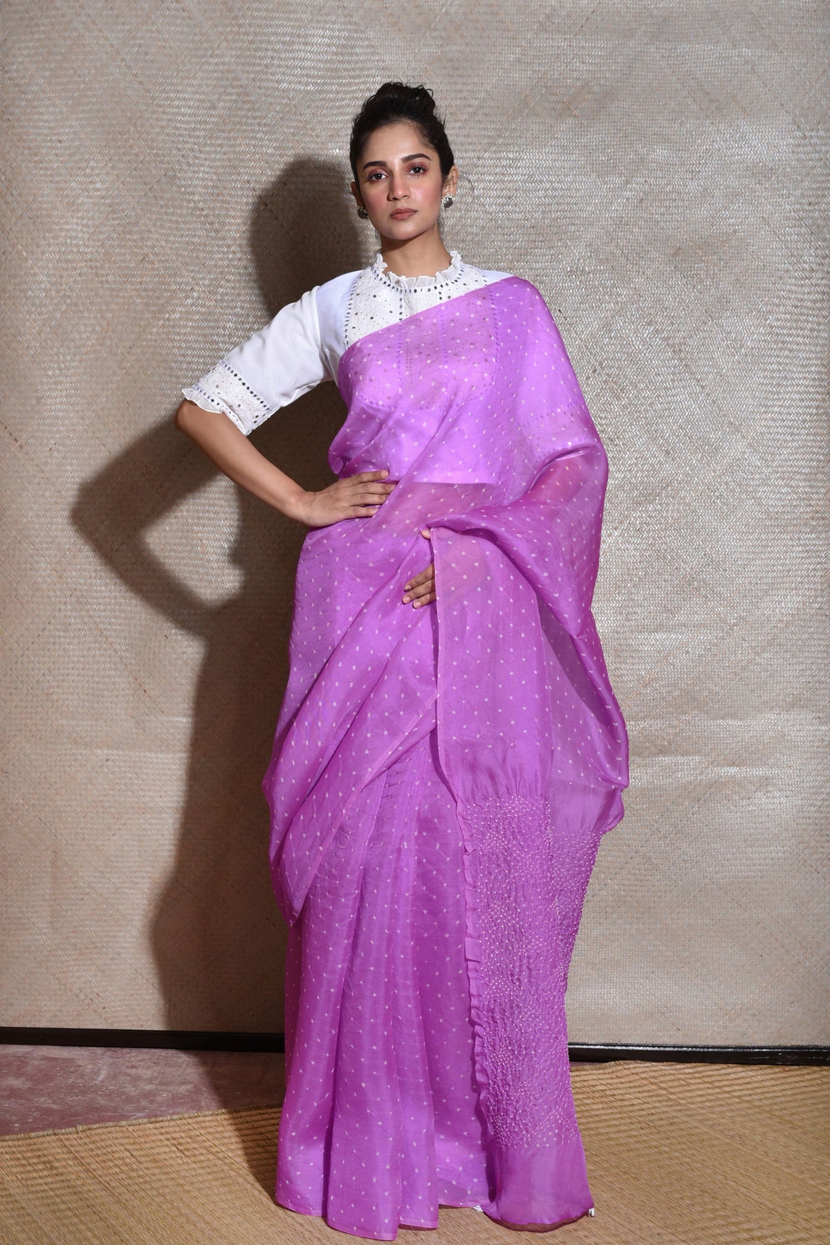 Lavender Chaand Saree