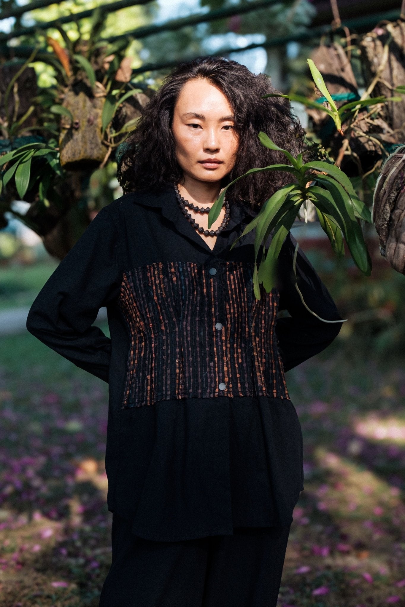 Hunza Black Copper Shirt - The Terra Tribe - Elahe