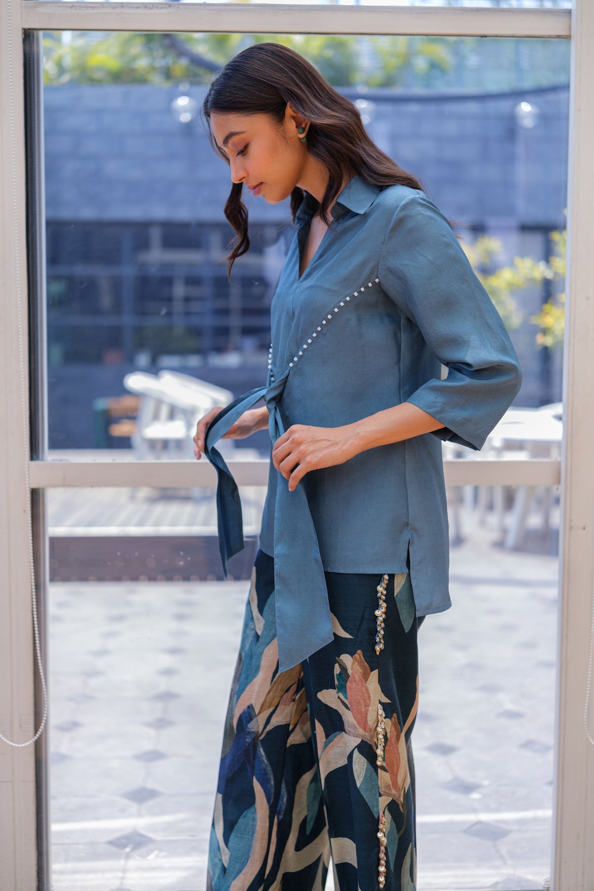 Cobalt Tie Top
