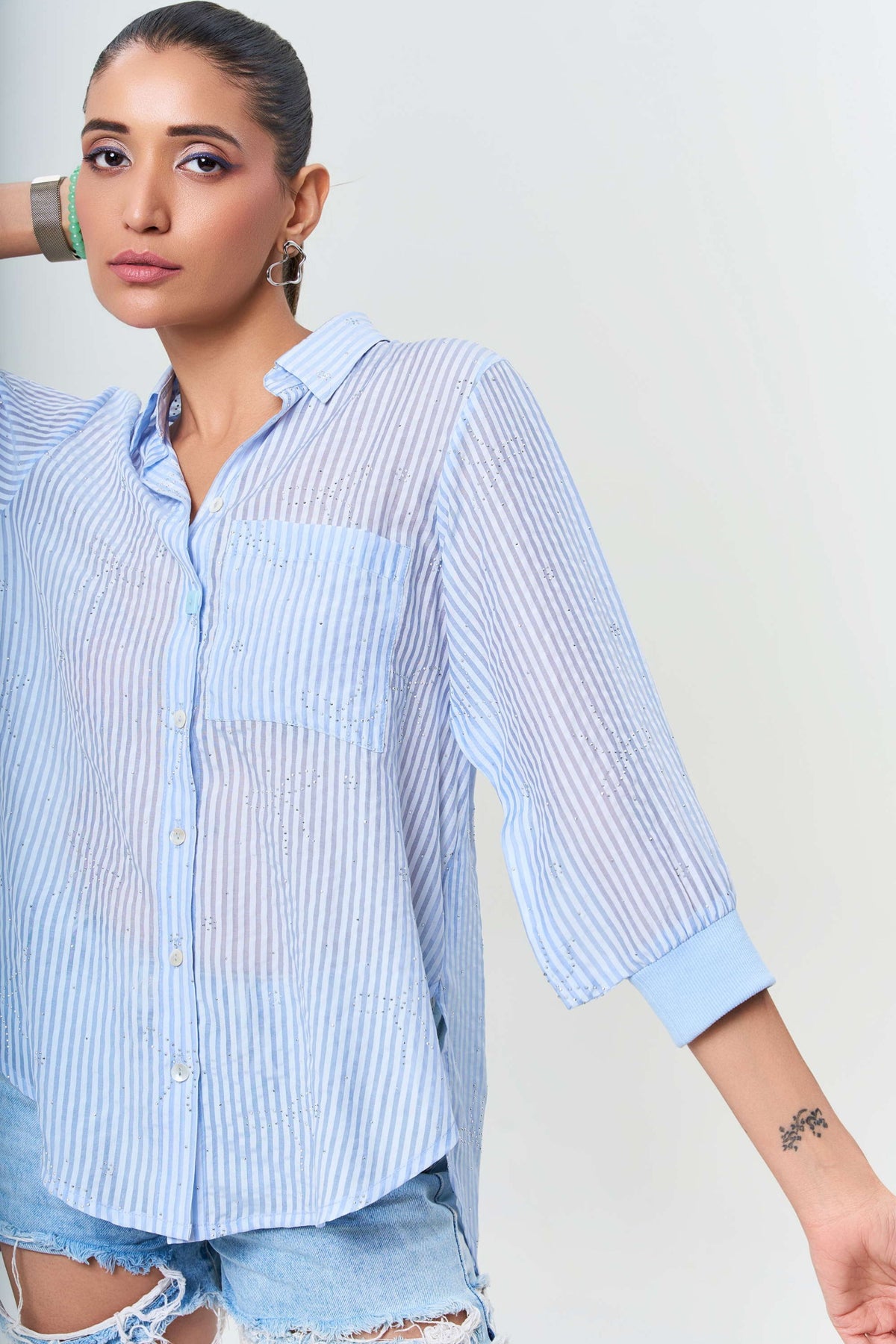 A Blue Skye Stripes Shirt