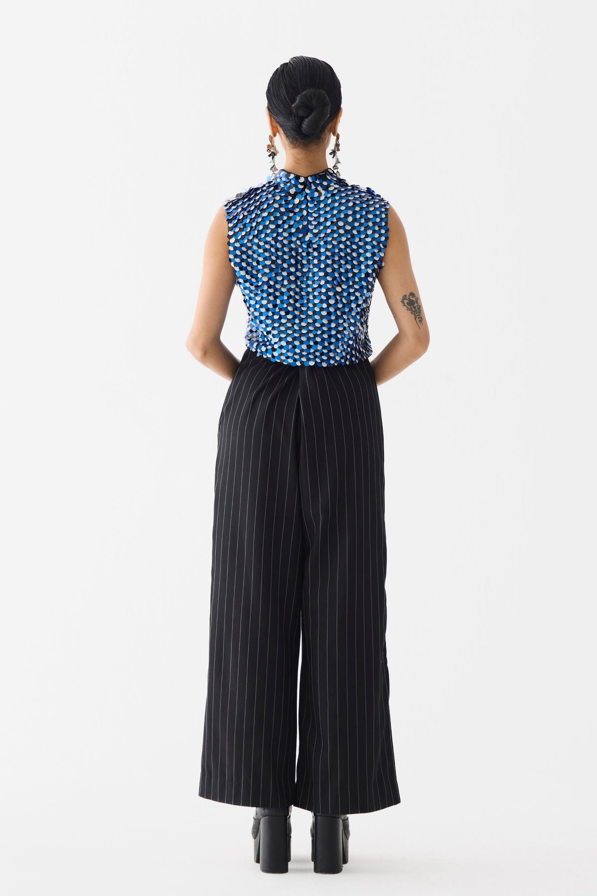 Blue Paradise Sequin Top