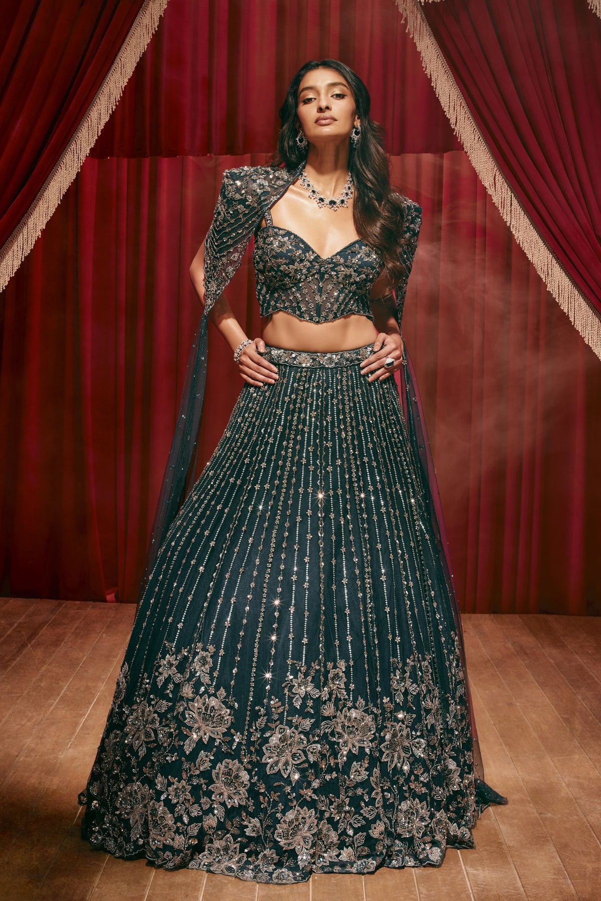 Susanna Blue Lehenga Set