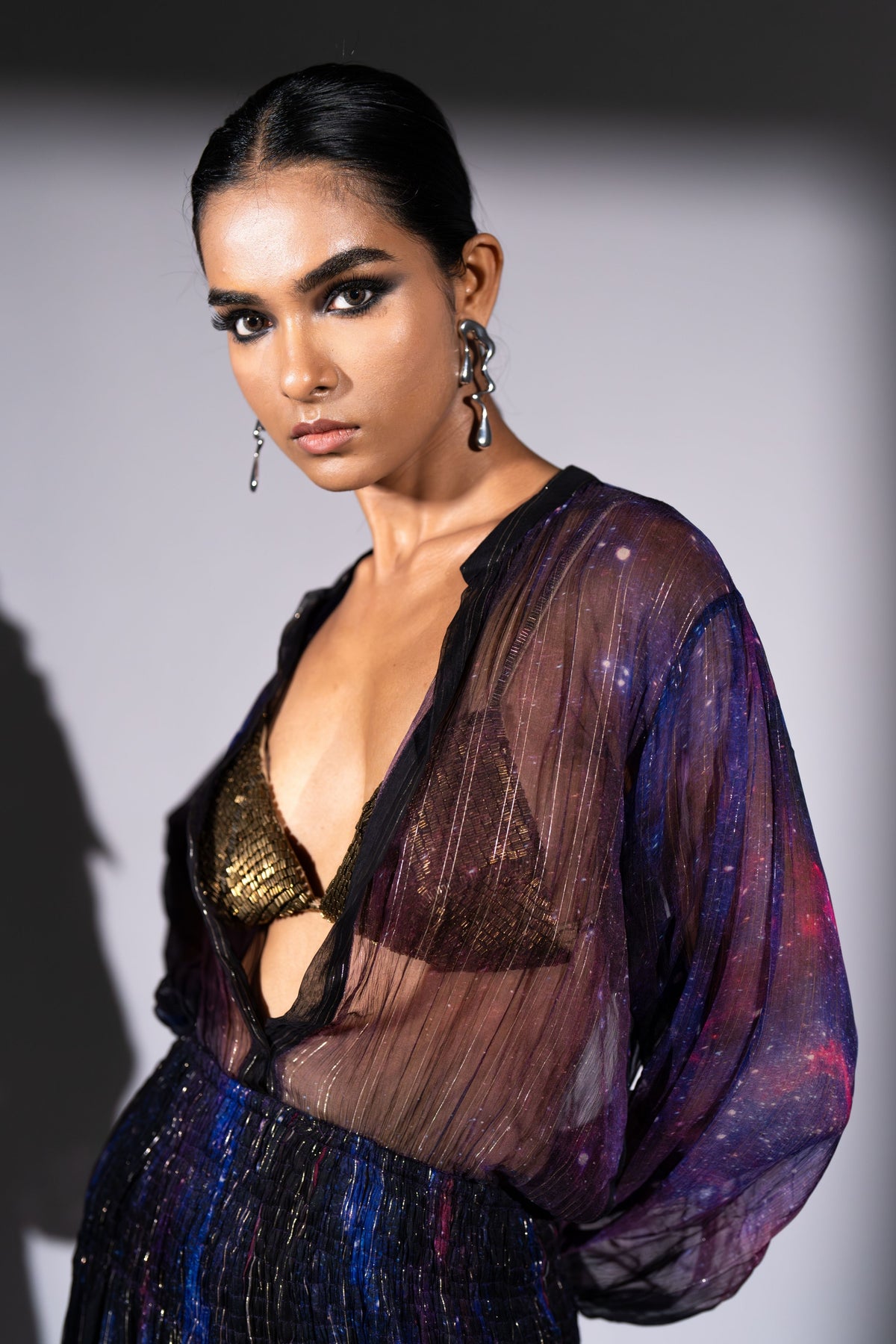 Purple Chiffon Dress