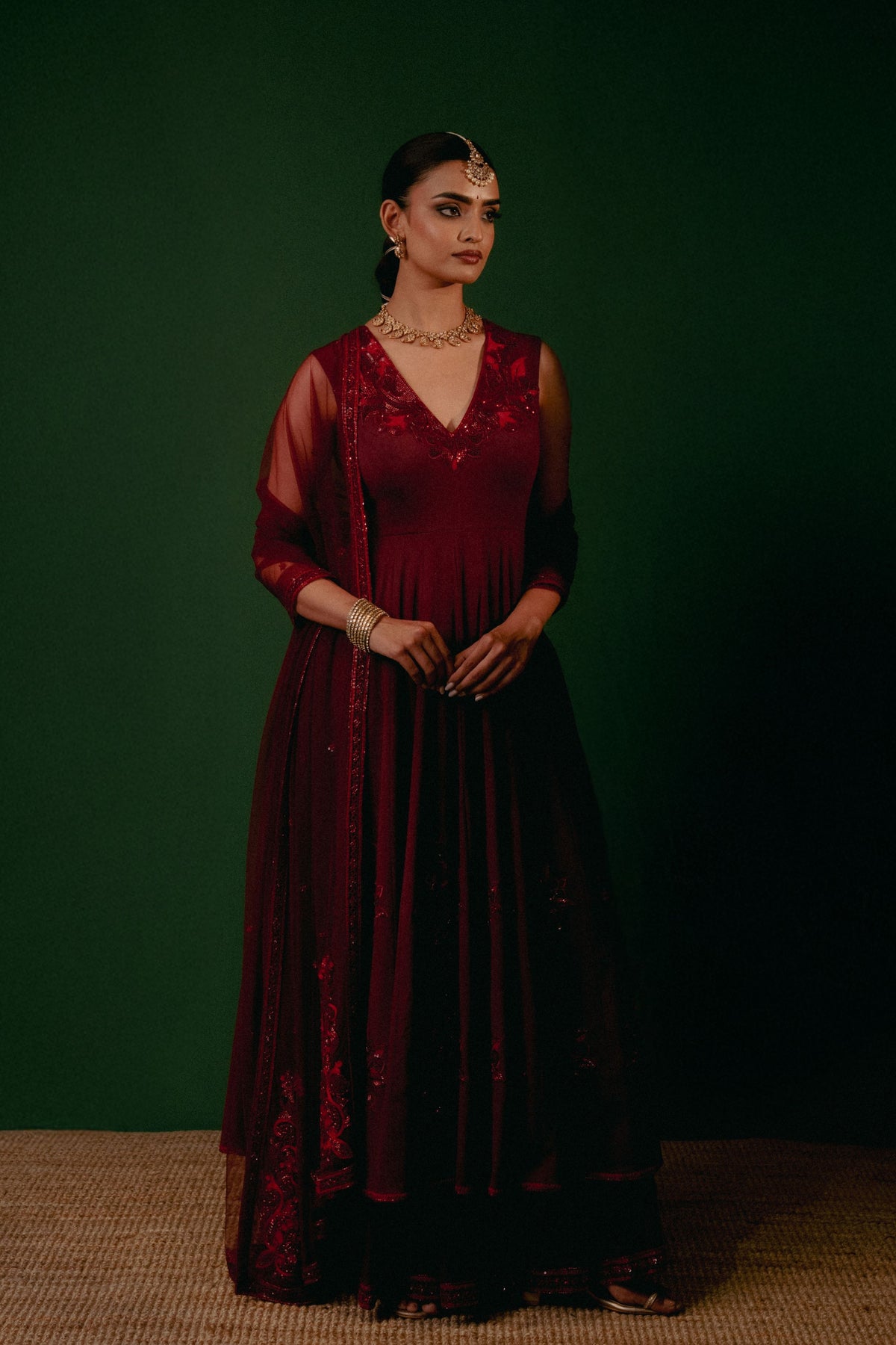 Sindhura Anarkali Set