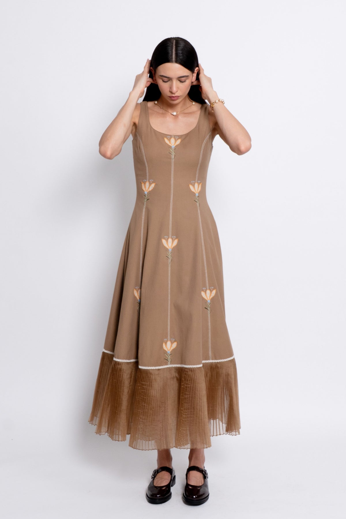 Mandra Brown Dress