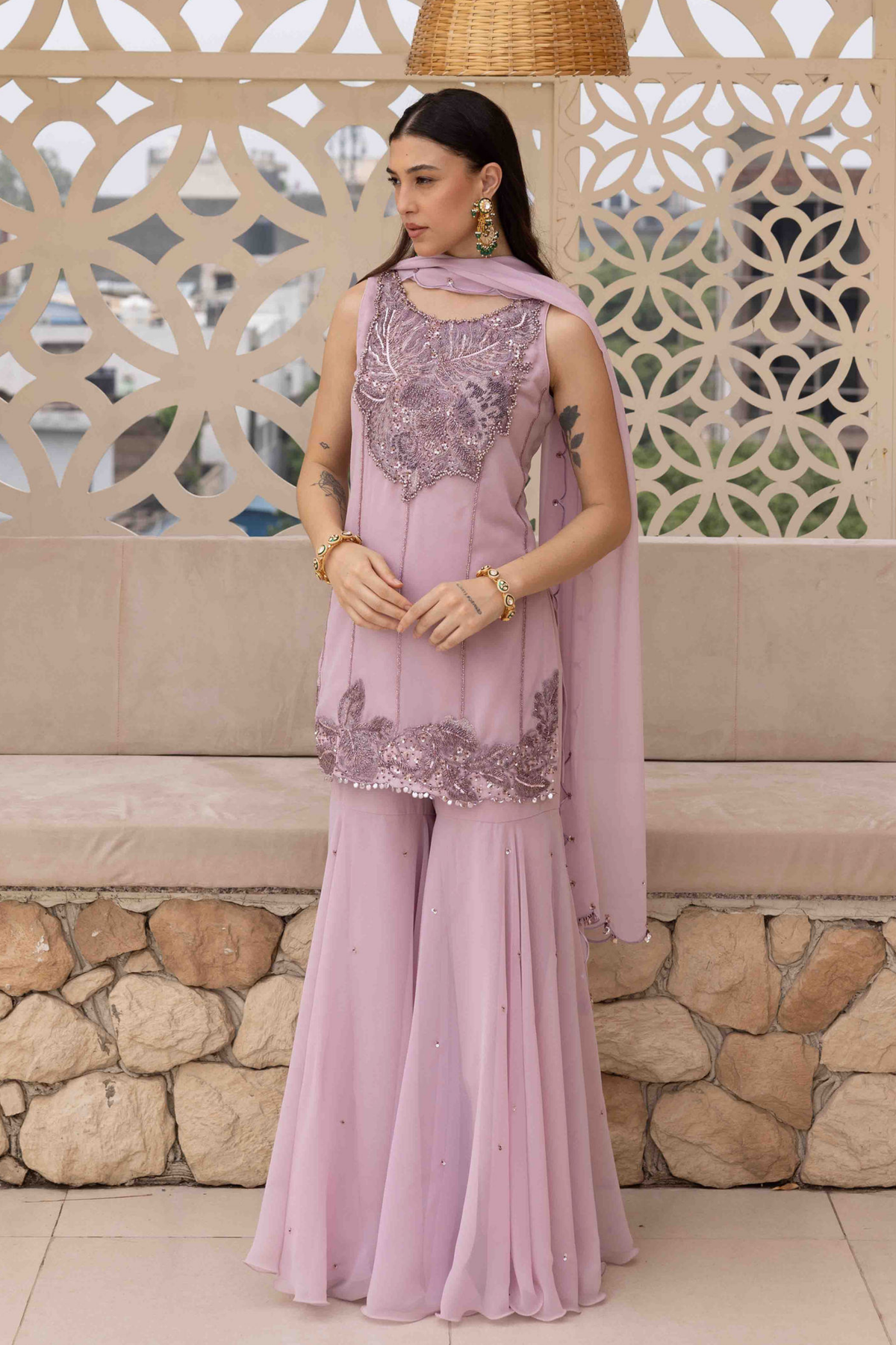 Shama Sharara Set