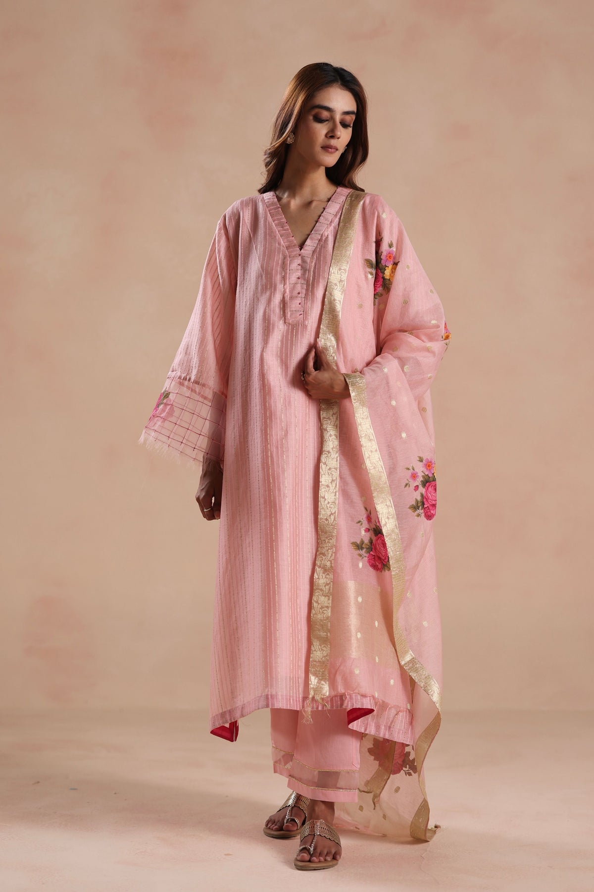 Sidra Pink Kurta Set
