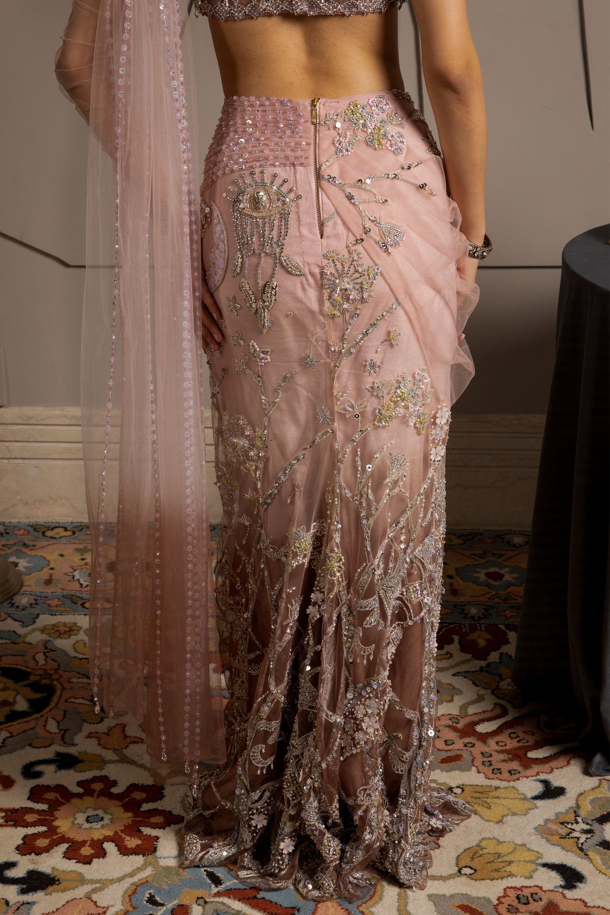 Lumina Drape Saree Set