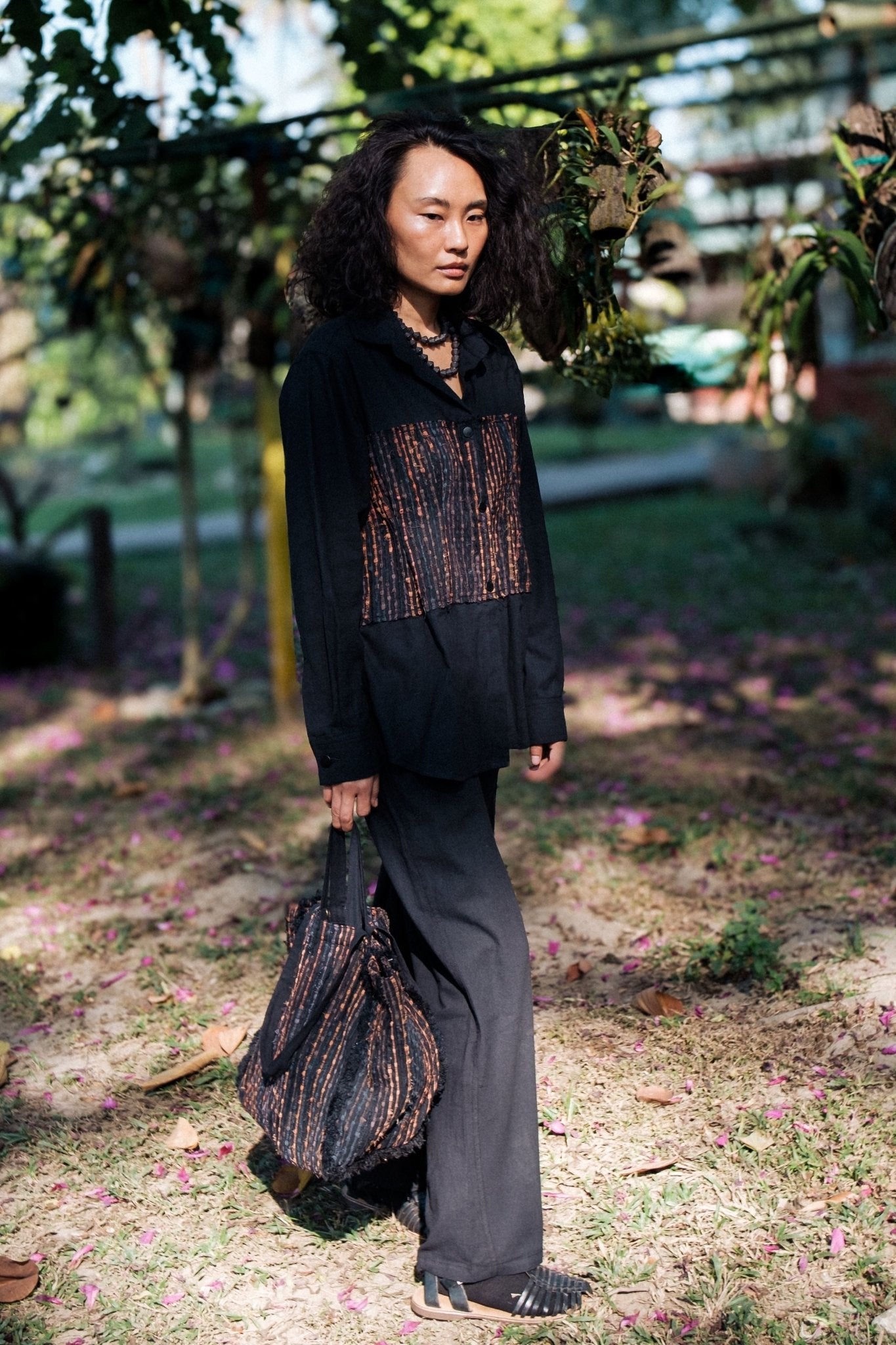 Hunza Black Copper Shirt - The Terra Tribe - Elahe