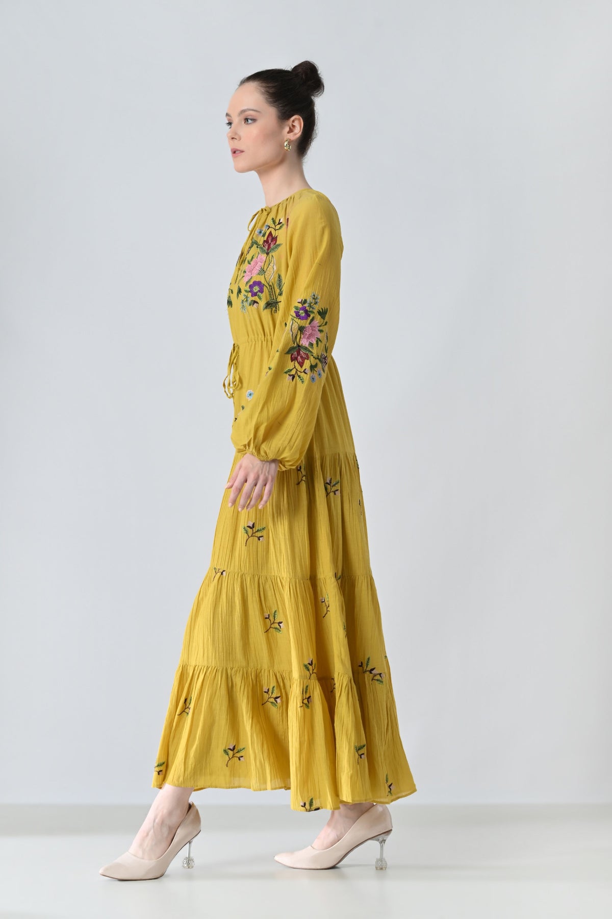 Sunflower Yellow Midi Dress