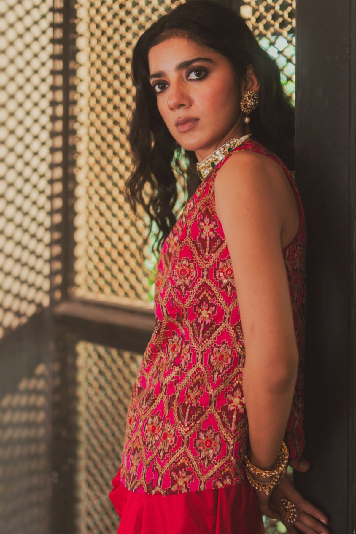 Shreena Draped Skirt Set