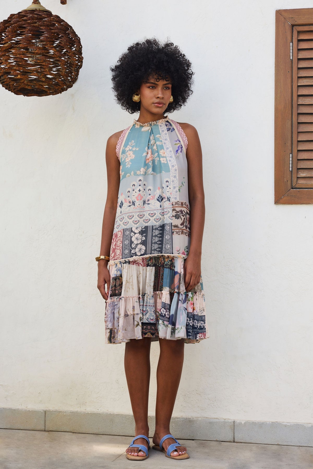 Ira Printed Tier Dress