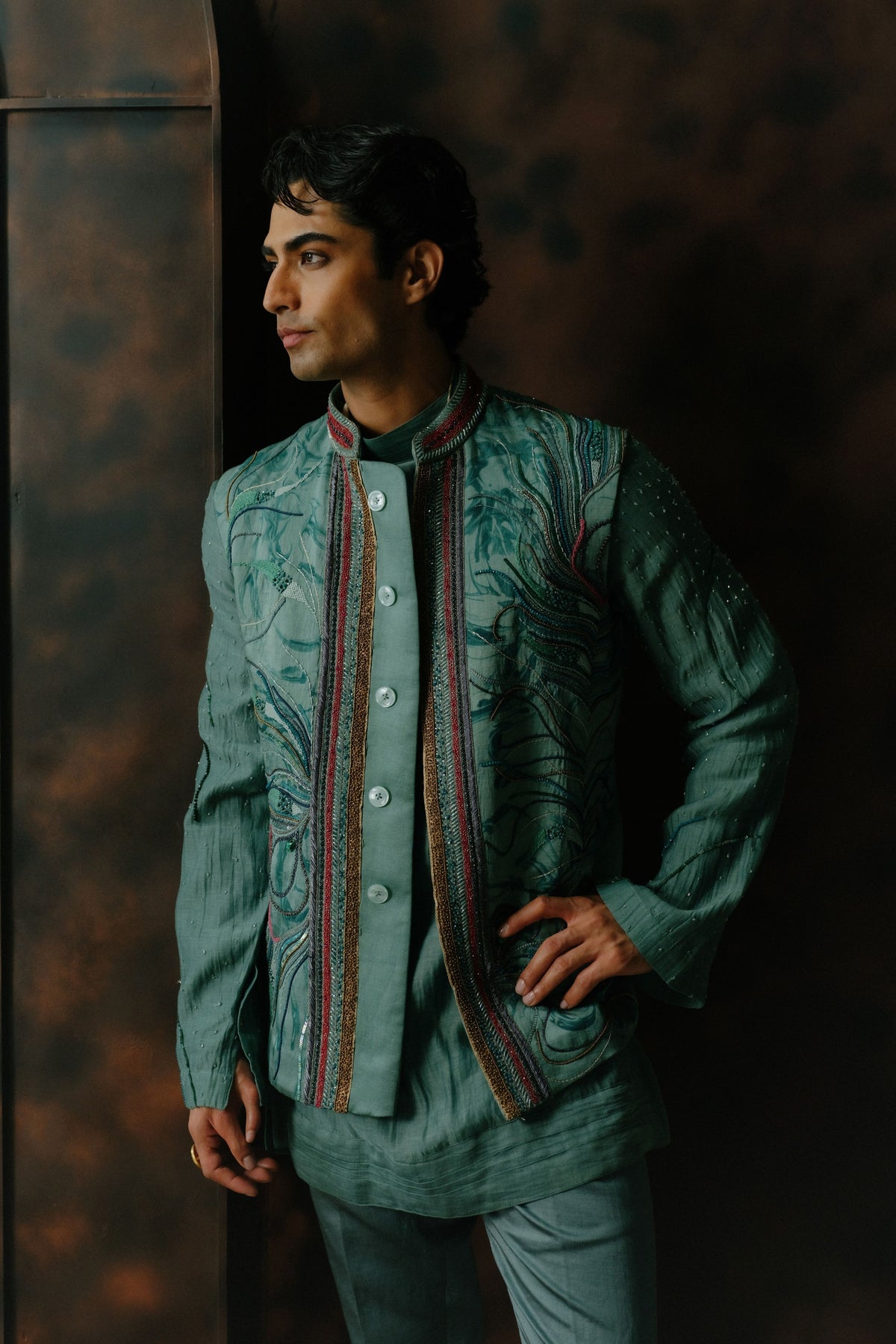 Kalapi Nehru Jacket Set