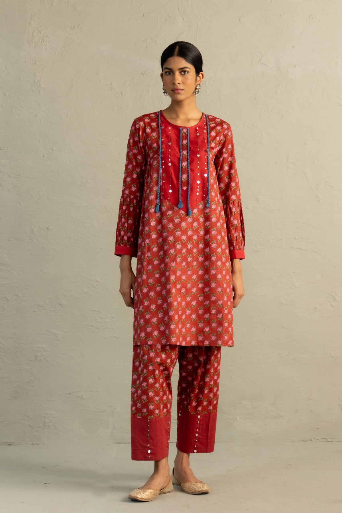 Red Short Kurta & Salwar